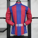 Camisa Barcelona 23/24 Manga comprida (Versão jogador)